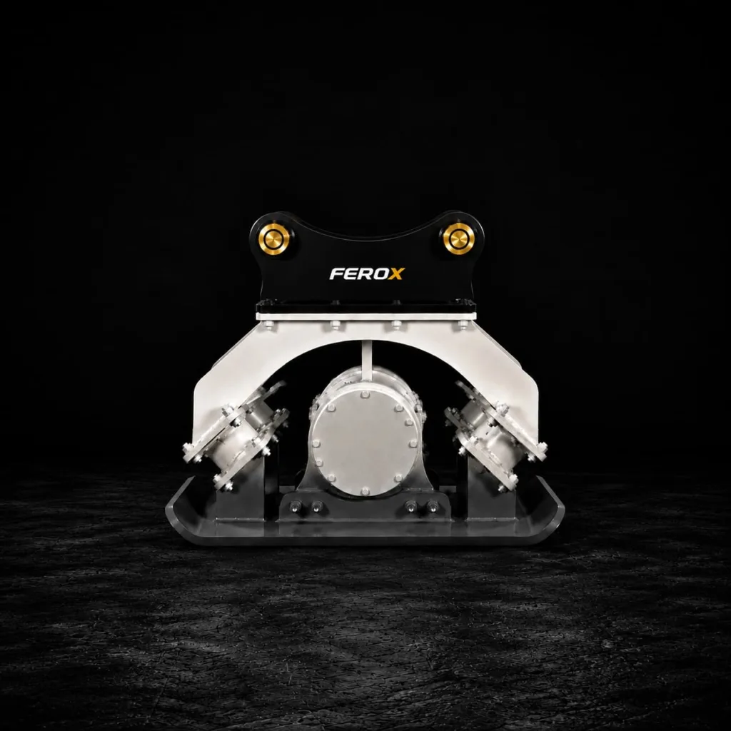 FEROX hydraulic plate compactor attachment for excavators