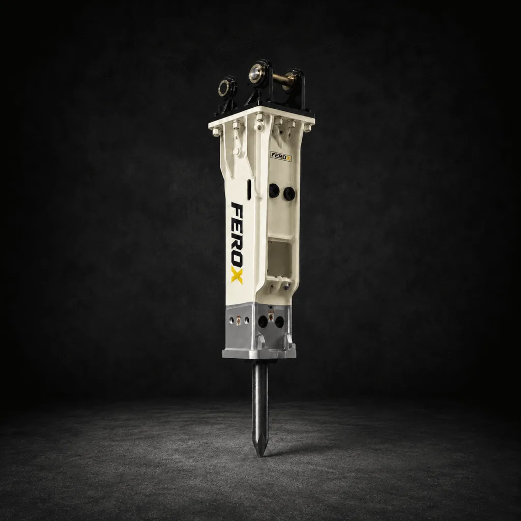 FEROX Soosan type silenced hydraulic breaker for excavators